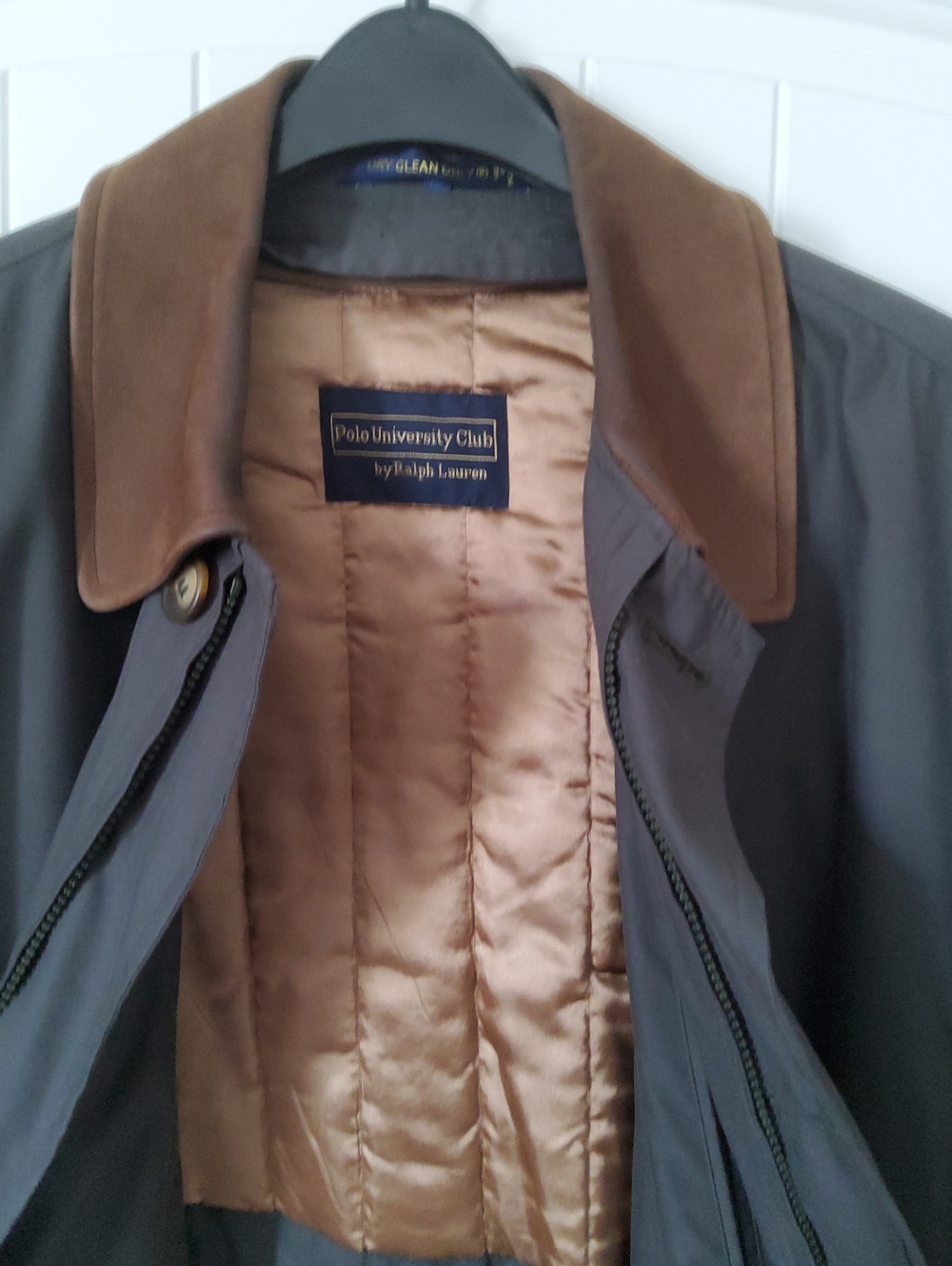 Polo by Ralph Lauren Gray/green  Field Jacket with Brown Collar